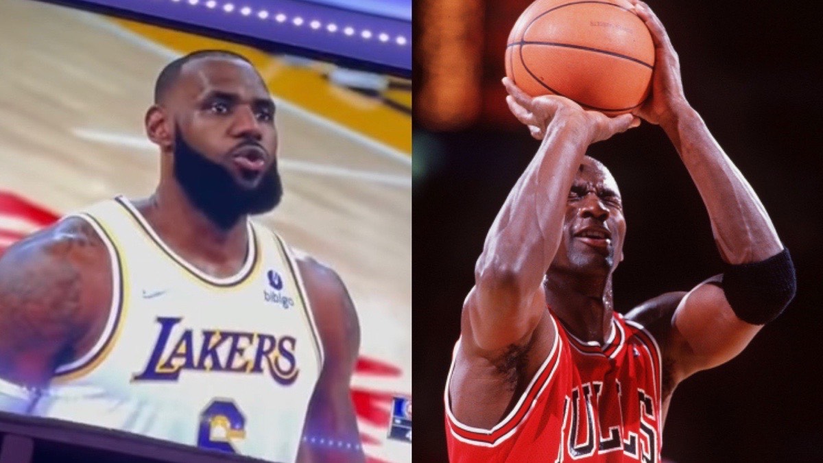 VIDEO: LeBron James Tried To Channel Michael Jordan Shooting Free Throw ...